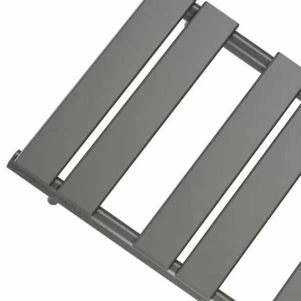 Lambeth Anthracite Flat Panel Heated Towel Rail Bathroom Radiator - 2 Sizes