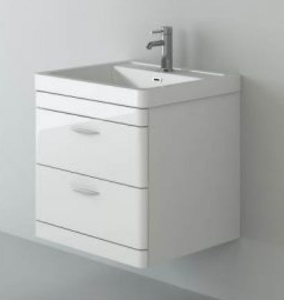 Apollo 500mm Wall Hung Unit & Ceramic Basin