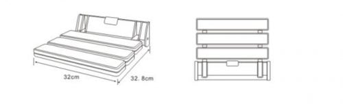 Foldable Shower Seat - wall mounted (White)