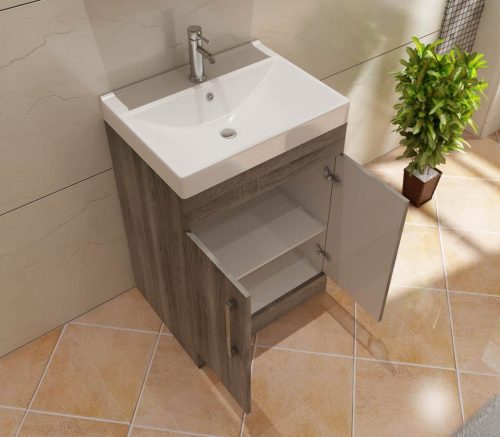 Star 500mm FS Unit and Ceramic Basin - Avola Grey