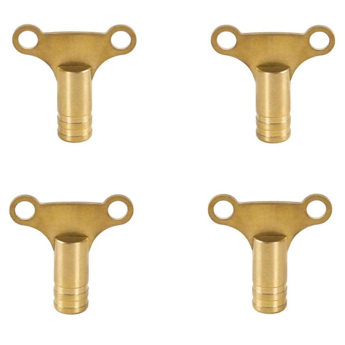 Easy Grip Radiator Bleed Key - Pack of 4 (Brass)
