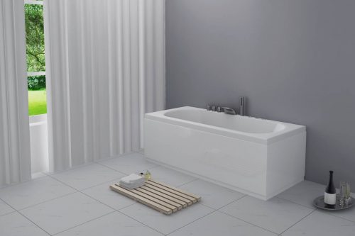 1800mm Acubase Front Bath Panel 2 Pc White