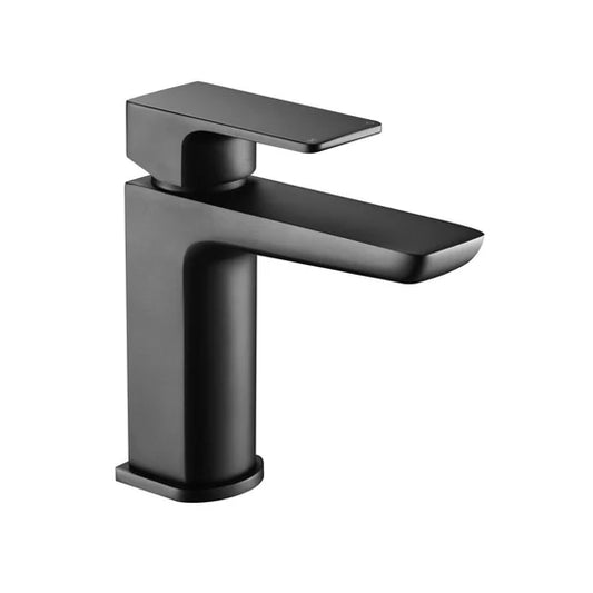 Lunar Soft Square Mono Basin Mixer Tap with Waste - 3 Colours