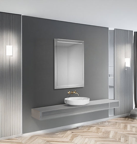 Bob 500 x 700mm Rectangular Bevelled Bathroom Mirror