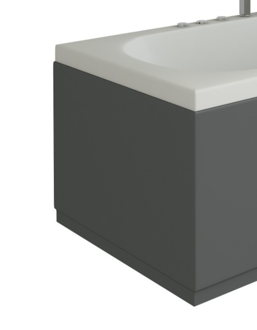 Acubase Waterproof End Bath Panel Anthracite - 700mm