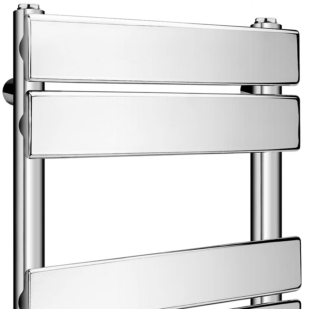 Lambeth Chrome Designer Flat Panel Heated Towel Rail Radiator - 2 Sizes