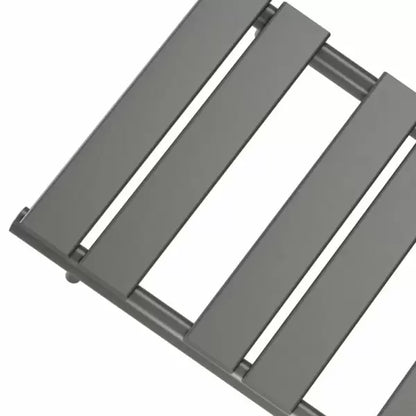 Lambeth Anthracite Flat Panel Heated Towel Rail Bathroom Radiator - 2 Sizes