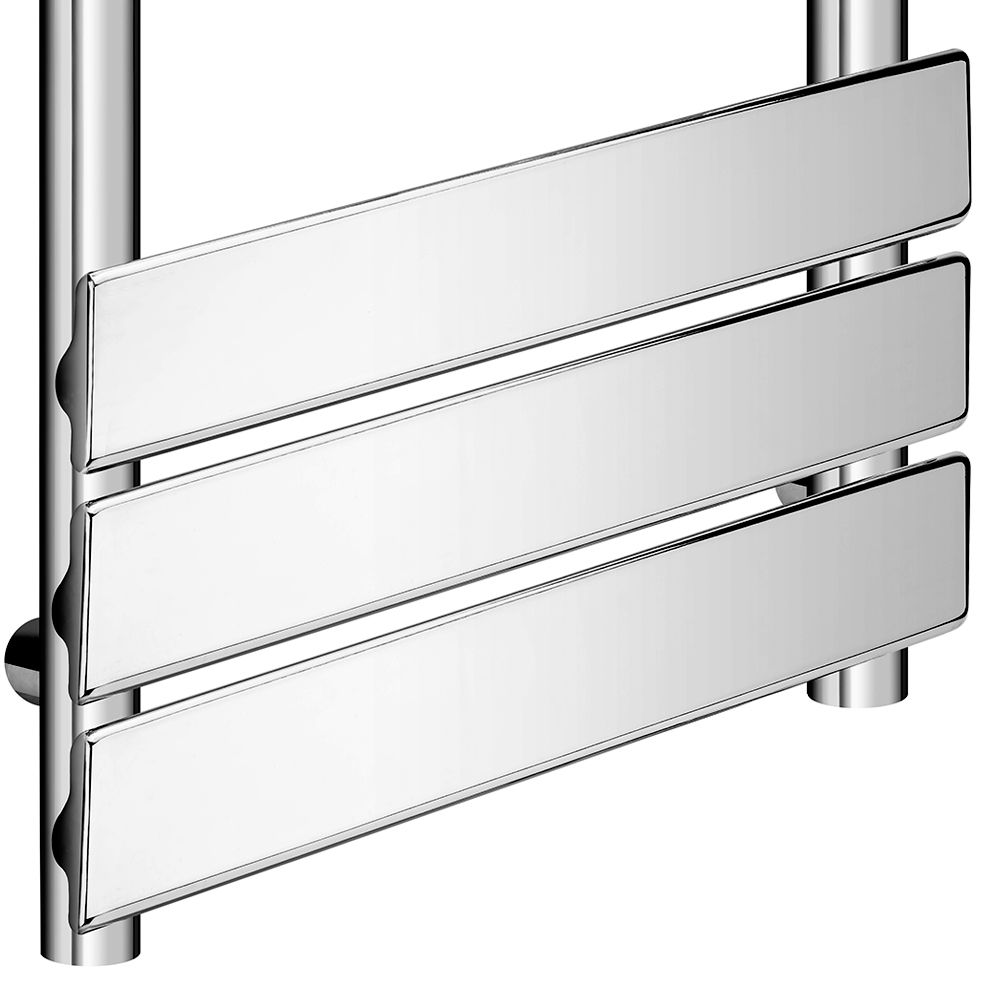 Lambeth Chrome Designer Flat Panel Heated Towel Rail Radiator - 2 Sizes
