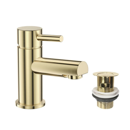 Dixon Round Lever Mono Basin Mixer Tap with Waste - 3 Colours