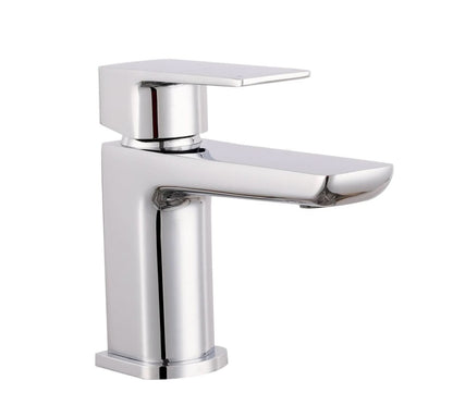 Lunar Soft Square Mono Basin Mixer Tap with Waste - 3 Colours
