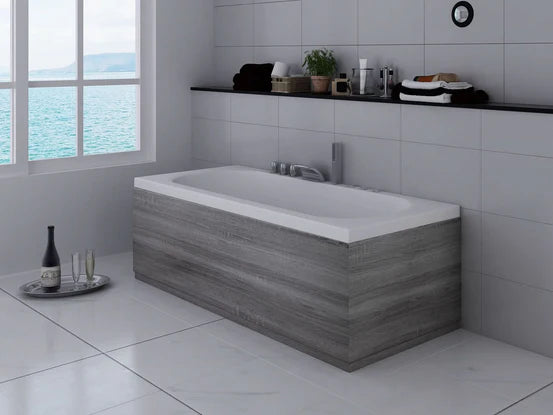 MDF Bath End Panel 2 Pc - Avola Grey