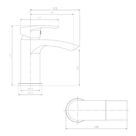 Carter Mono Basin Mixer with Waste - 3 Colours