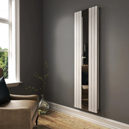 Regalia Vertical Double Flat Panel Mirror Radiator 1800mm x 500mm