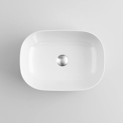 Bonn Curved Countertop Bowl Basin White 465x320x135mm
