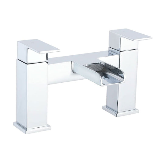 Kelvin Square Waterfall Bath Filler Mixer Tap - 3 Colours