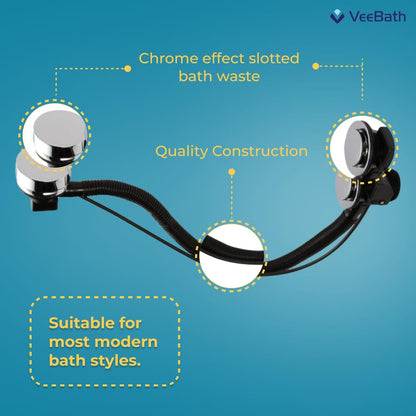 Round Pop Up Bath Waste With Overflow