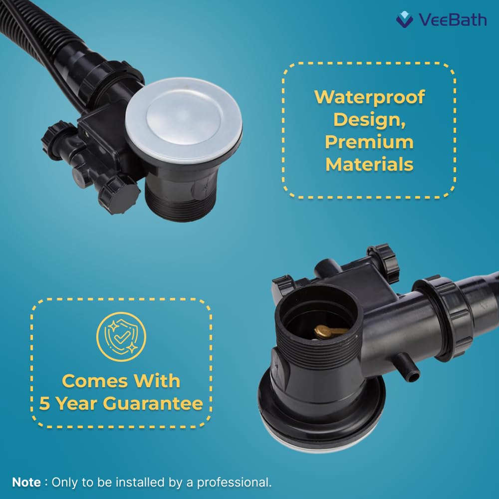 Round Pop Up Bath Waste With Overflow