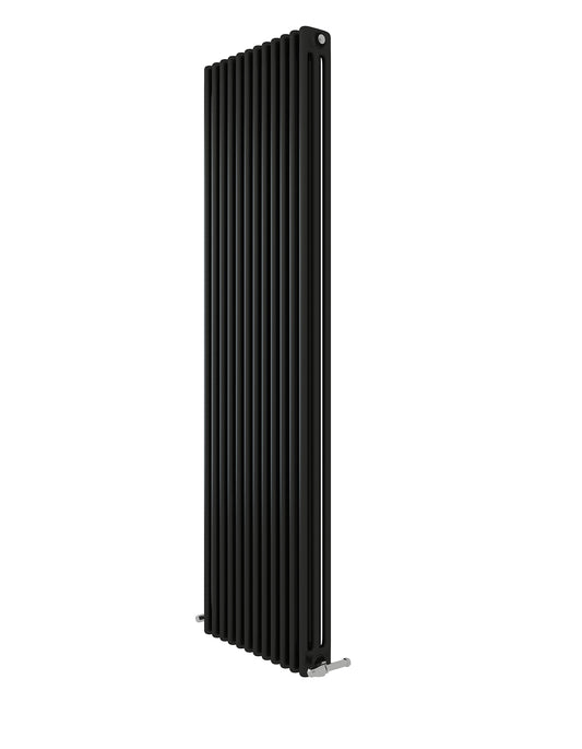 Helena Vertical Anthracite Three Column Radiator - 3 Sizes