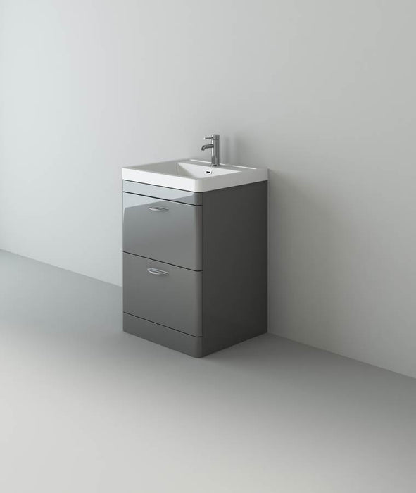 Apollo 600 FS Unit And Ceramic Basin Grey Gloss