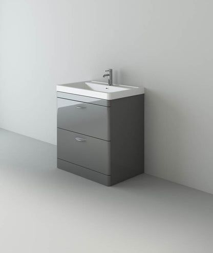 Apollo 800 FS Unit and Polymarble Basin Grey Gloss