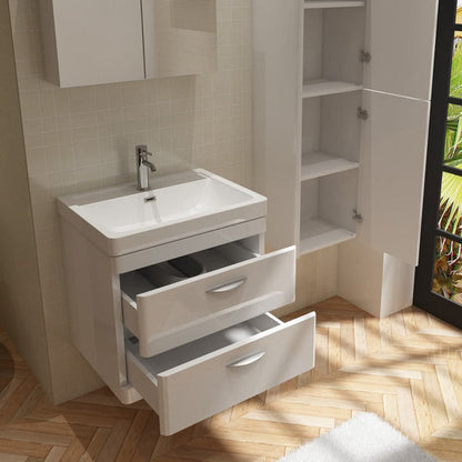 Apollo Wall Hung Tall Storage Unit - 1400mm x 400mm