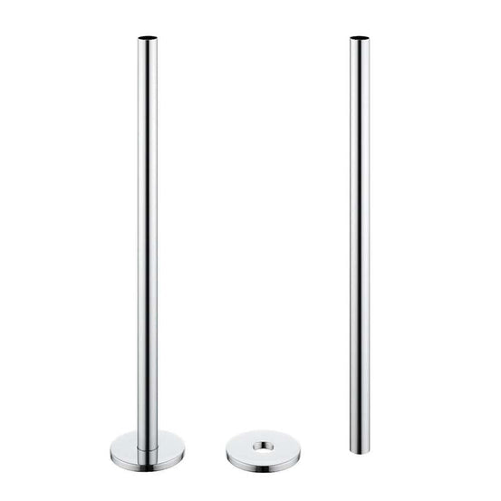 Pro Radiator Valve Pipes & Collars 1/2" x 300mm Pair - 3 Colours