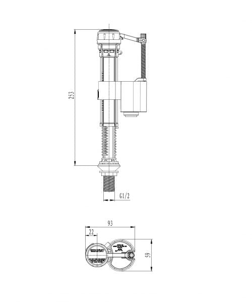 Inlet valve- Bottom Entry