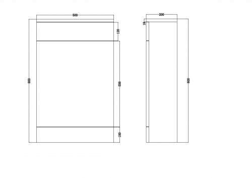 Venus 500mm WC Unit - Gloss White
