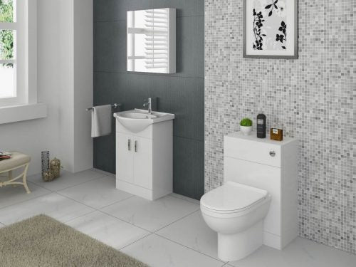 Mars 500x300mm WC Unit (to suit 450,550,650 mm units) Gloss White