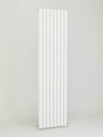 Princia Vertical Double Oval Panel Radiator Matt White - 3 Sizes