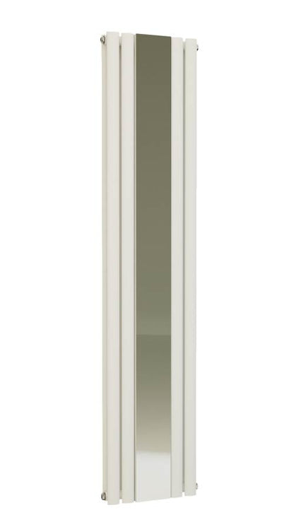 Princia Matt White Double Panel Mirror Radiator - 1800 x 385mm