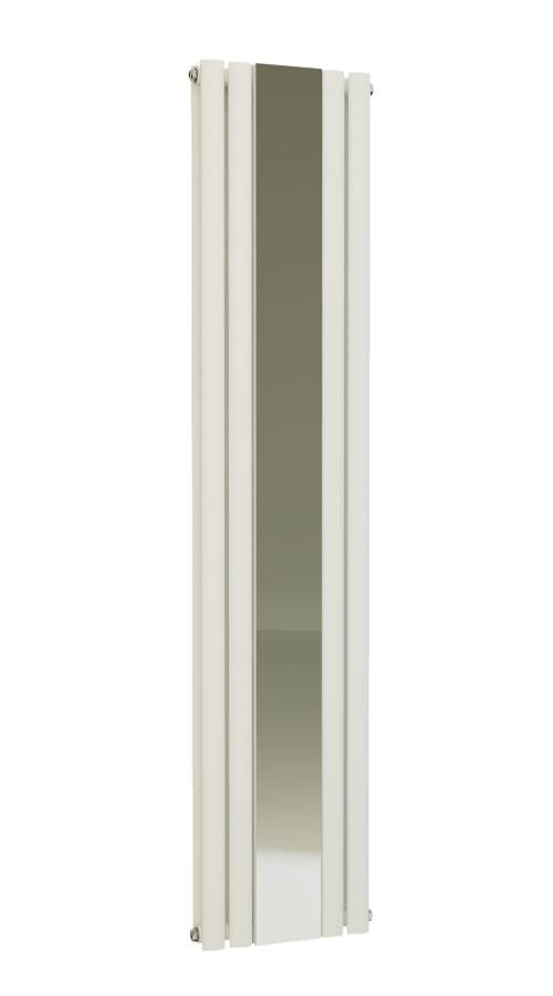 Princia Matt White Double Panel Mirror Radiator - 1800 x 385mm