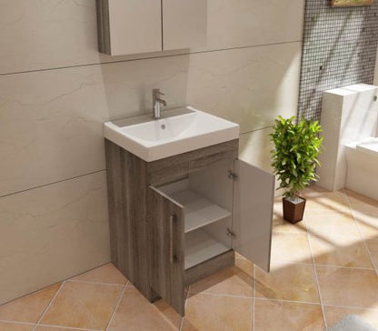 Star 500mm FS Unit and Ceramic Basin - Avola Grey