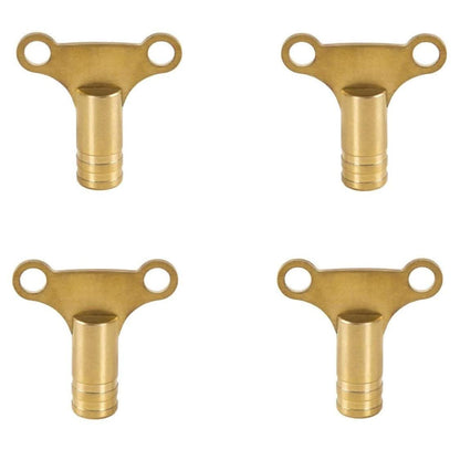 Easy Grip Radiator Bleed Key - Pack of 4 (Brass)