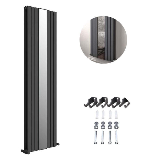 Regalia Vertical Double Flat Panel Mirror Radiator 1800mm x 500mm