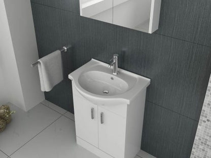 Mars 550mm Unit and basin - Gloss White
