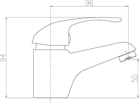 Eco Mono Basin Mixer c/w Waste (35mm)