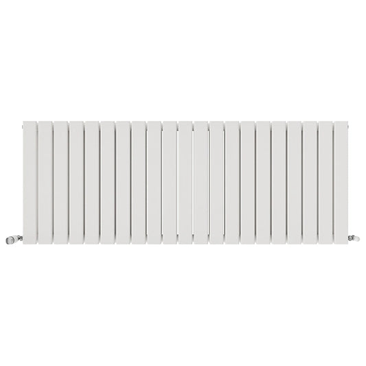 Belgravia Horizontal Double Slim Flat Panel Radiator Matt White - 5 Sizes