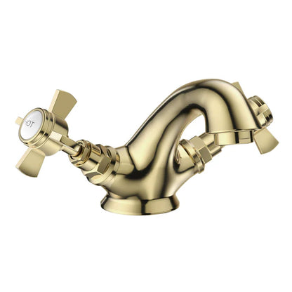 Regency Traditional Mono Basin Mixer Tap with Waste - 3 Colours