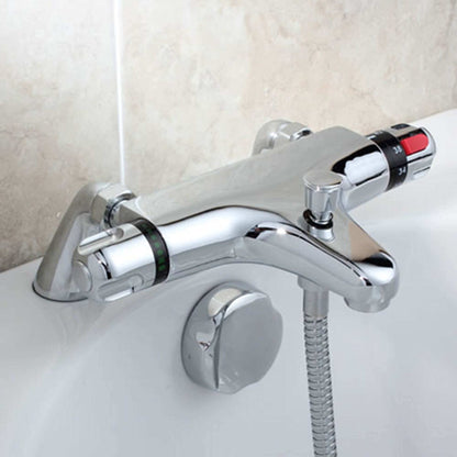 Pro Thermostatic Deck Mounted BSM - with pillars - Chrome