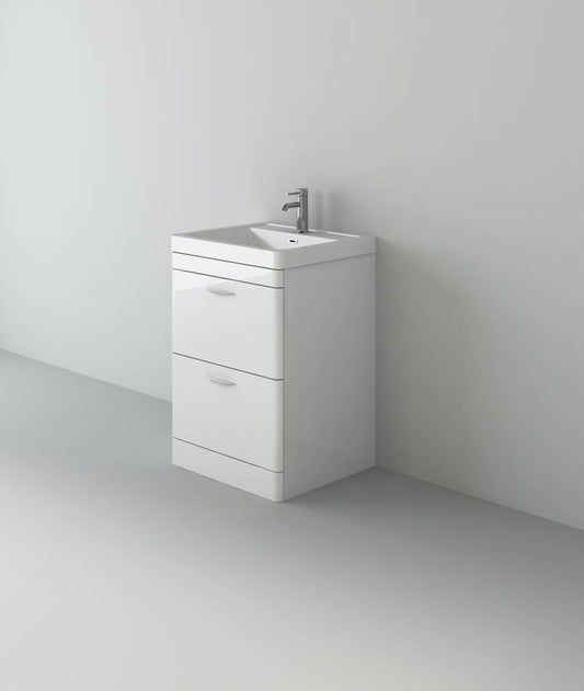 Apollo 600 FS Unit And Ceramic Basin White Glass