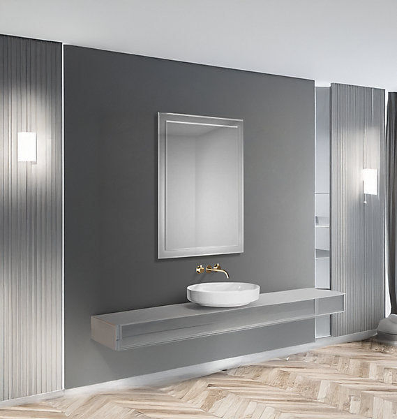 Bob 500 x 700mm Rectangular Bevelled Bathroom Mirror