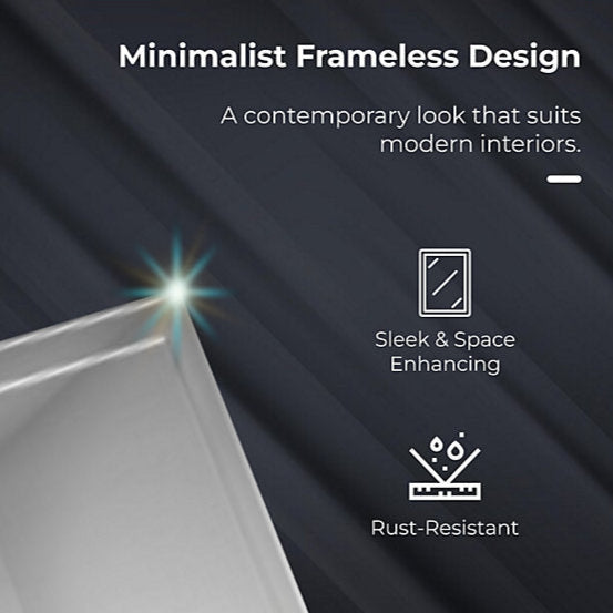 Bob 500 x 700mm Rectangular Bevelled Bathroom Mirror