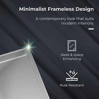 Bob 500 x 700mm Rectangular Bevelled Bathroom Mirror