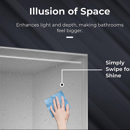 Bob 500 x 700mm Rectangular Bevelled Bathroom Mirror