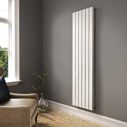 Belgravia Vertical Double Slim Flat Panel Radiator Matt White - 2 Sizes