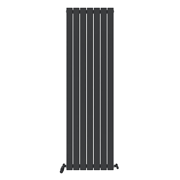 Belgravia Vertical Single Slim Flat Panel Radiator Matt Anthracite - 2 Sizes