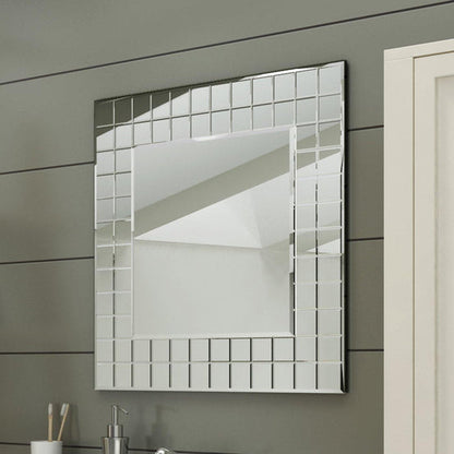 Mike 600 x 600mm  Bathroom Mosaic Square Designer Wall Mirror