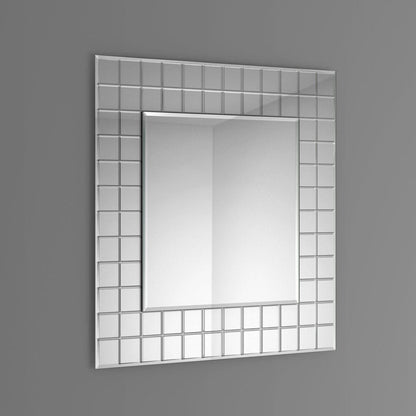 Mike 600 x 600mm  Bathroom Mosaic Square Designer Wall Mirror