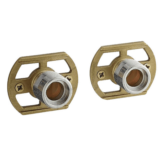 Pair of Wall Mounting Bar Shower Valve Easy Fix Brackets Kit
